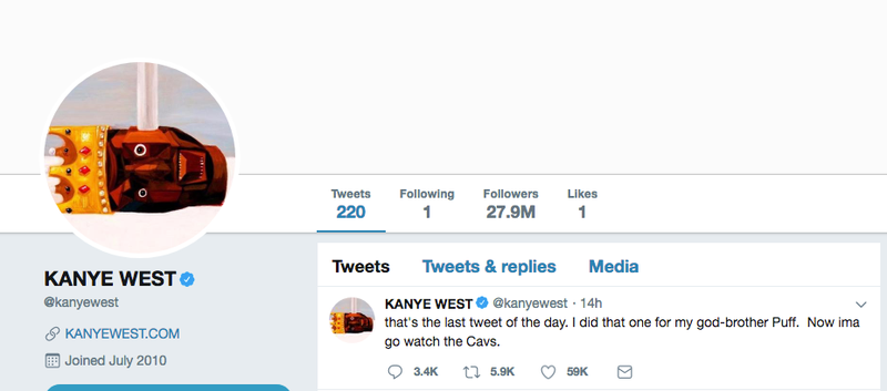 Illustration for article titled Did Kanye West Lose Millions of Twitter Followers After His ‘MAGA’-Trump Lovefest?
